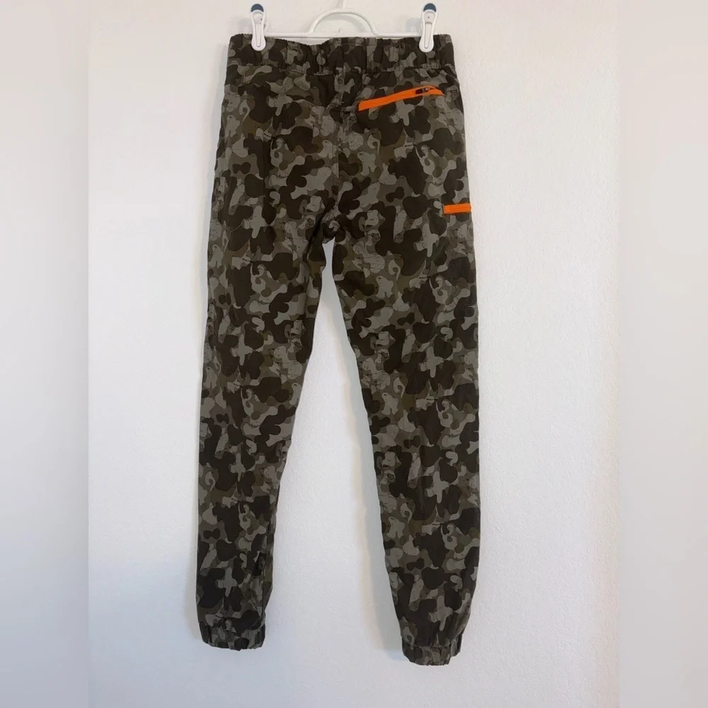 Weatherproof Vintage Youth Boys Green Camo Tech Jogger Pants